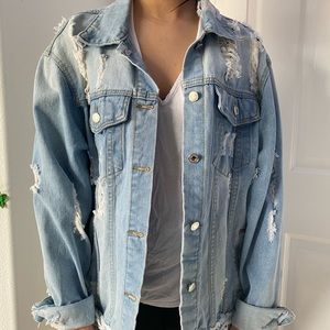 Oversized denim jacket